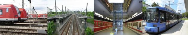 S-Bahnzüge München, U-Bahnbahnhof Garching-Hochbrück, U-Bahnhof Herrnhütte in Nürnberg, Straßenbahn München S-Bahnzüge München, U-Bahnbahnhof Garching-Hochbrück, U-Bahnhof Herrnhütte in Nürnberg, Straßenbahn München